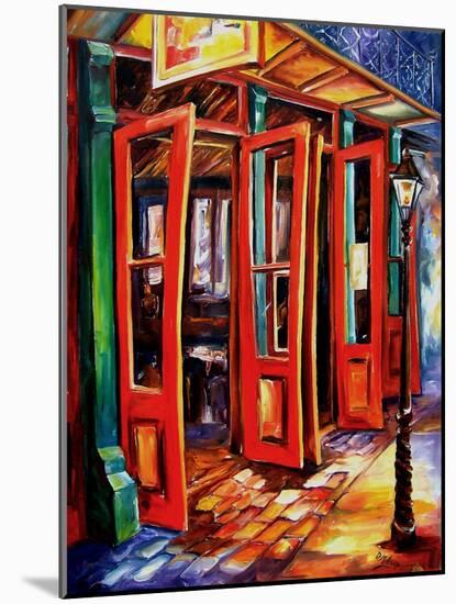 Big Red Doors In The French Quarter-Diane Millsap-Mounted Art Print