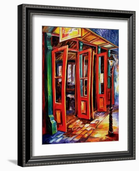 Big Red Doors In The French Quarter-Diane Millsap-Framed Art Print