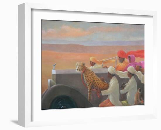 Big Red Turban-Lincoln Seligman-Framed Giclee Print