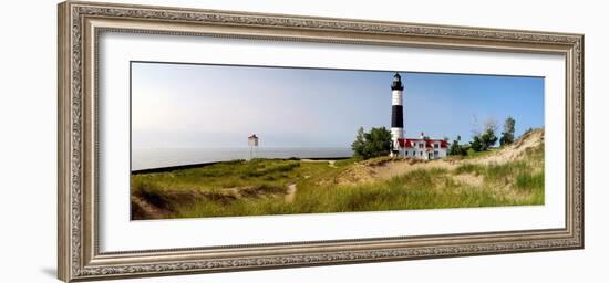 Big Sable Point Lighthouse, Lake Michigan, Ludington, Mason County, Michigan, Usa-null-Framed Photographic Print