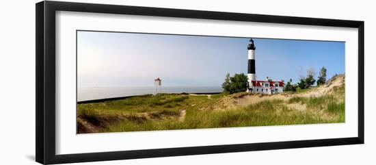 Big Sable Point Lighthouse, Lake Michigan, Ludington, Mason County, Michigan, Usa-null-Framed Photographic Print