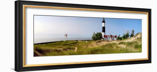 Big Sable Point Lighthouse, Lake Michigan, Ludington, Mason County, Michigan, Usa-null-Framed Photographic Print