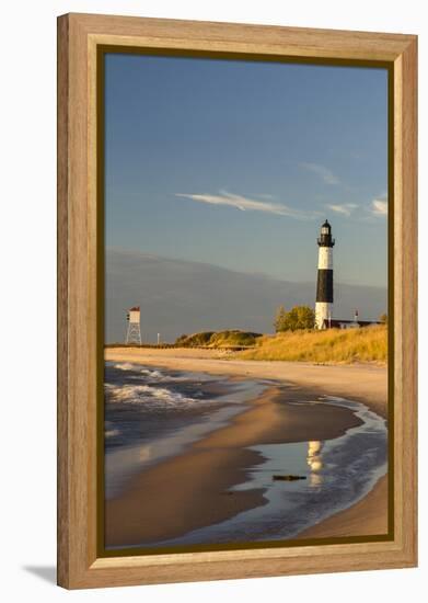 Big Sable Point Lighthouse on Lake Michigan, Ludington SP, Michigan-Chuck Haney-Framed Premier Image Canvas