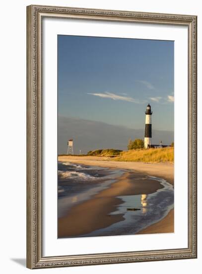 Big Sable Point Lighthouse on Lake Michigan, Ludington SP, Michigan-Chuck Haney-Framed Photographic Print