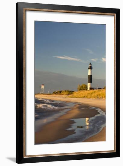 Big Sable Point Lighthouse on Lake Michigan, Ludington SP, Michigan-Chuck Haney-Framed Photographic Print