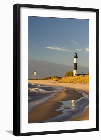 Big Sable Point Lighthouse on Lake Michigan, Ludington SP, Michigan-Chuck Haney-Framed Photographic Print