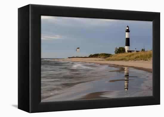 Big Sable Point Lighthouse on Lake Michigan, Ludington SP, Michigan-Chuck Haney-Framed Premier Image Canvas