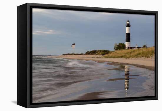 Big Sable Point Lighthouse on Lake Michigan, Ludington SP, Michigan-Chuck Haney-Framed Premier Image Canvas