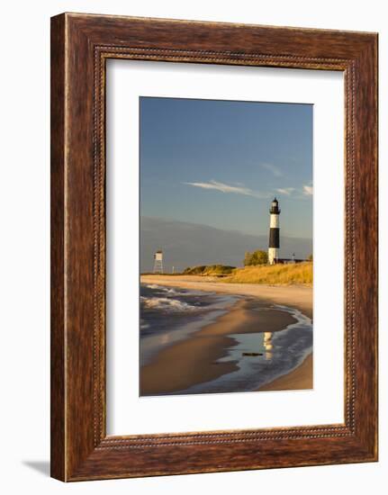 Big Sable Point Lighthouse on Lake Michigan, Ludington SP, Michigan-Chuck Haney-Framed Photographic Print