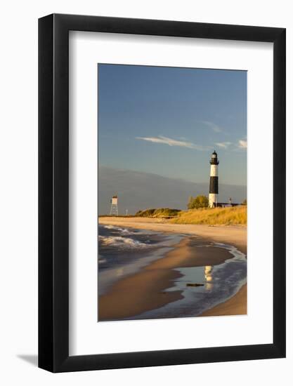 Big Sable Point Lighthouse on Lake Michigan, Ludington SP, Michigan-Chuck Haney-Framed Photographic Print