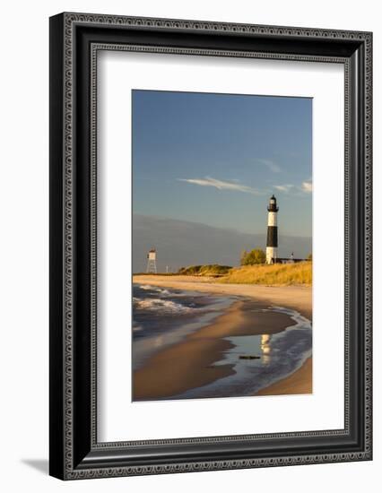 Big Sable Point Lighthouse on Lake Michigan, Ludington SP, Michigan-Chuck Haney-Framed Photographic Print