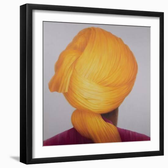 Big Saffron Turban-Lincoln Seligman-Framed Giclee Print