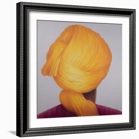 Big Saffron Turban-Lincoln Seligman-Framed Giclee Print