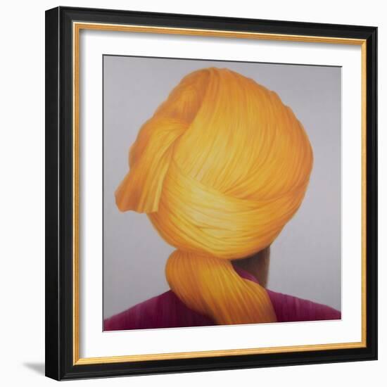 Big Saffron Turban-Lincoln Seligman-Framed Giclee Print