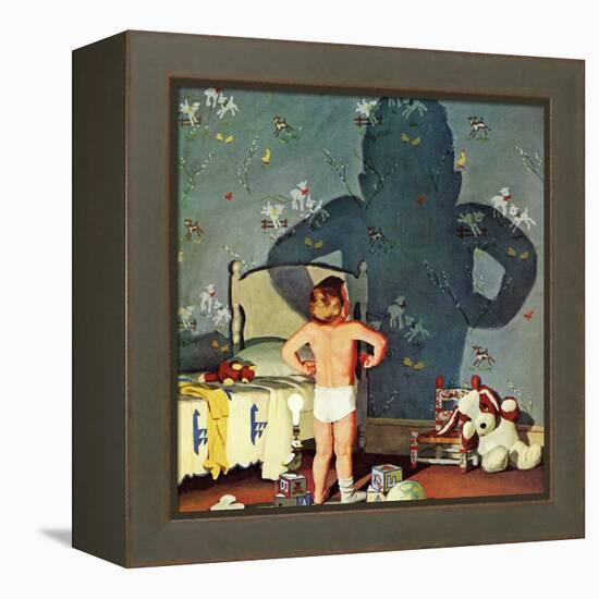 "Big Shadow, Little Boy," October 22, 1960-Richard Sargent-Framed Premier Image Canvas