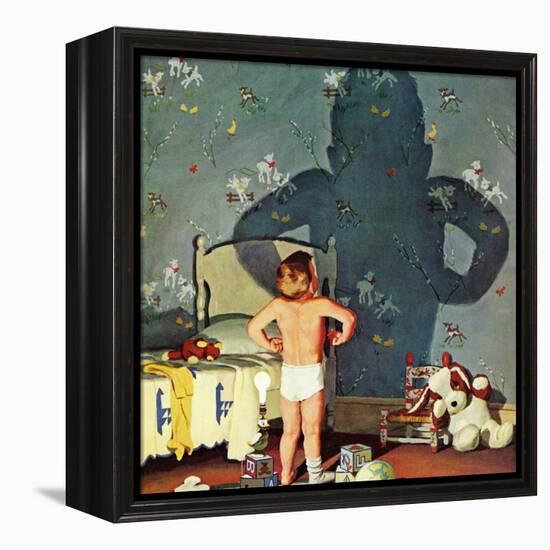 "Big Shadow, Little Boy," October 22, 1960-Richard Sargent-Framed Premier Image Canvas