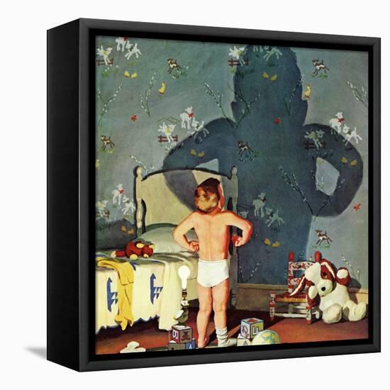 "Big Shadow, Little Boy," October 22, 1960-Richard Sargent-Framed Premier Image Canvas