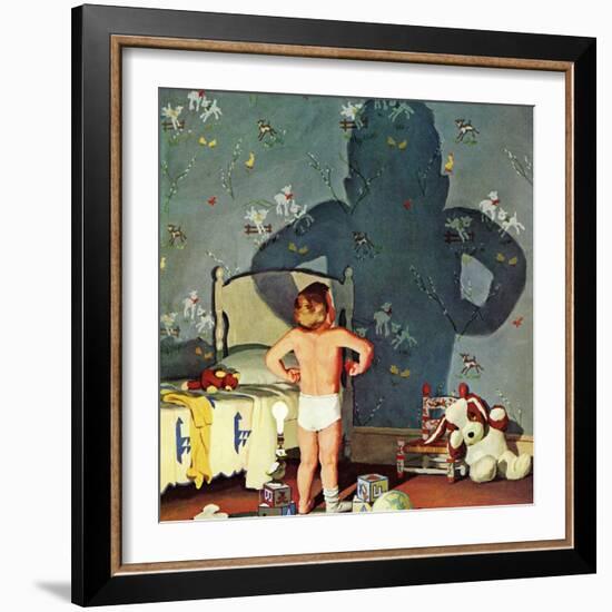 "Big Shadow, Little Boy," October 22, 1960-Richard Sargent-Framed Premium Giclee Print