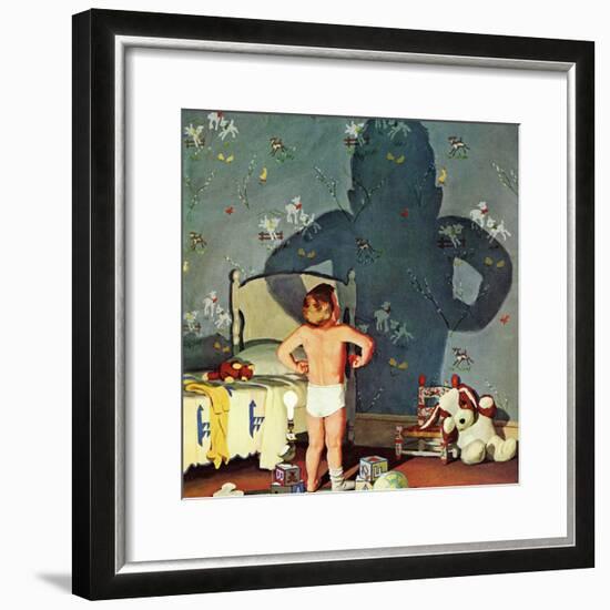 "Big Shadow, Little Boy," October 22, 1960-Richard Sargent-Framed Premium Giclee Print
