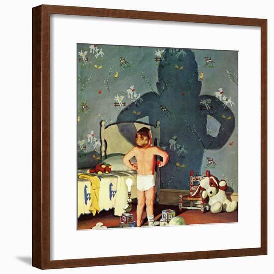 "Big Shadow, Little Boy," October 22, 1960-Richard Sargent-Framed Giclee Print