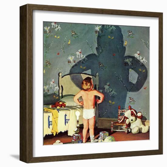 "Big Shadow, Little Boy," October 22, 1960-Richard Sargent-Framed Giclee Print