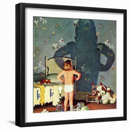 "Big Shadow, Little Boy," October 22, 1960-Richard Sargent-Framed Giclee Print