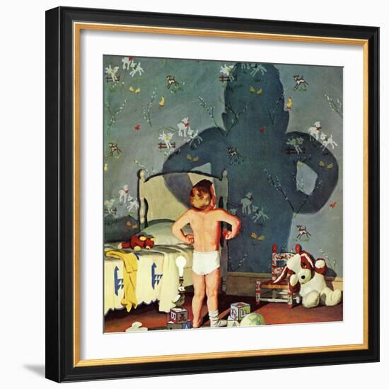 "Big Shadow, Little Boy," October 22, 1960-Richard Sargent-Framed Giclee Print