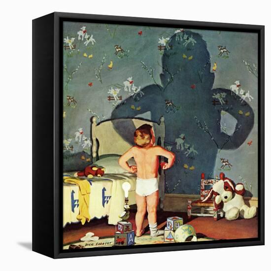 "Big Shadow, Little Boy," October 22, 1960-Richard Sargent-Framed Premier Image Canvas