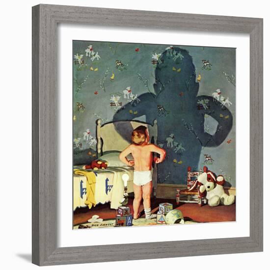 "Big Shadow, Little Boy," October 22, 1960-Richard Sargent-Framed Giclee Print