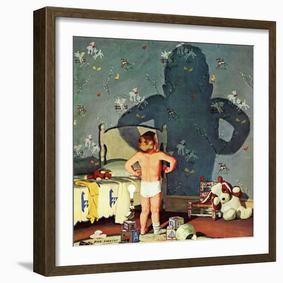 "Big Shadow, Little Boy," October 22, 1960-Richard Sargent-Framed Giclee Print