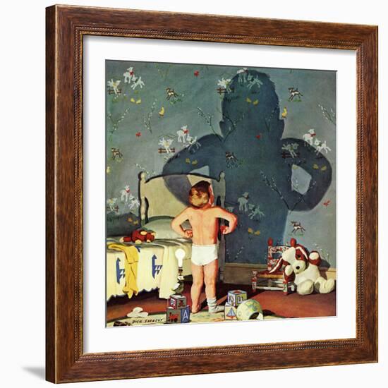 "Big Shadow, Little Boy," October 22, 1960-Richard Sargent-Framed Giclee Print