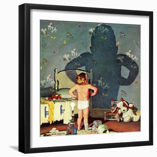 "Big Shadow, Little Boy," October 22, 1960-Richard Sargent-Framed Giclee Print