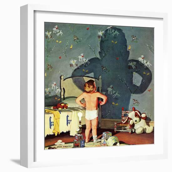 "Big Shadow, Little Boy," October 22, 1960-Richard Sargent-Framed Giclee Print