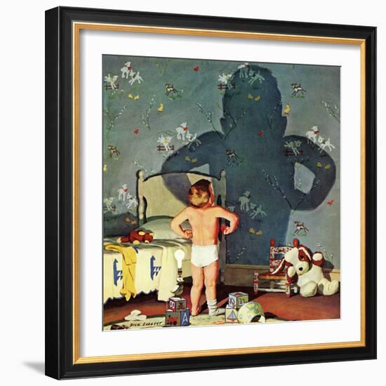 "Big Shadow, Little Boy," October 22, 1960-Richard Sargent-Framed Giclee Print