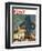 "Big Shadow, Little Boy," Saturday Evening Post Cover, October 22, 1960-Richard Sargent-Framed Giclee Print