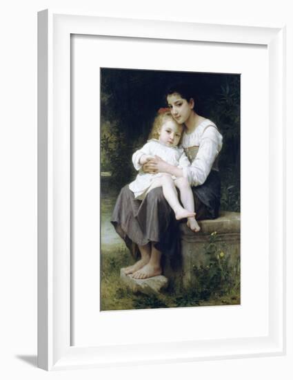 Big Sis-William Adolphe Bouguereau-Framed Art Print