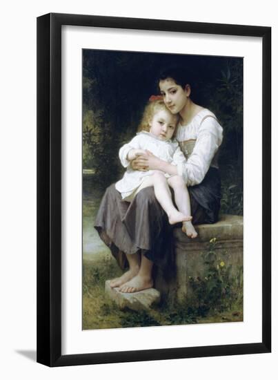 Big Sis-William Adolphe Bouguereau-Framed Art Print