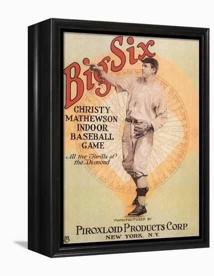 Big Six: Christy Mathewson Indoor Baseball Game, c.1910-null-Framed Premier Image Canvas