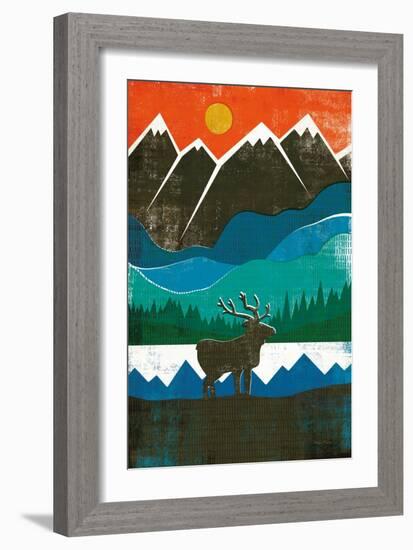 Big Sky I No Words-Michael Mullan-Framed Art Print