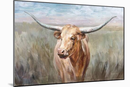 Big Sky Longhorn Sunset-Danhui Nai-Mounted Art Print