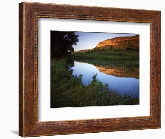 Big Springs at sunrise, Lake Scott State Park, Kansas, USA-Charles Gurche-Framed Photographic Print