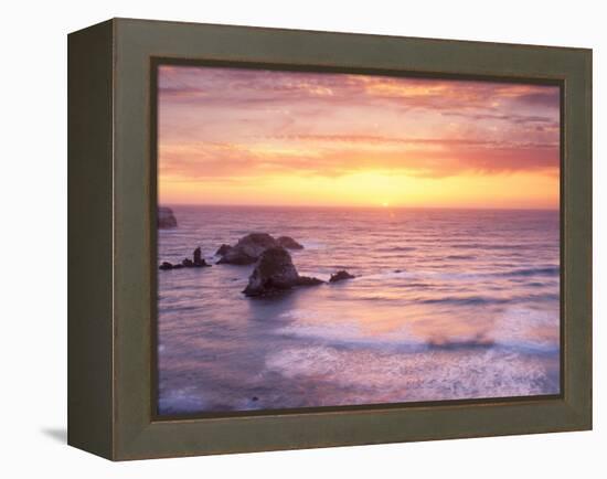 Big Sur at Sunset, California, USA-Gavriel Jecan-Framed Premier Image Canvas