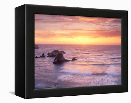 Big Sur at Sunset, California, USA-Gavriel Jecan-Framed Premier Image Canvas