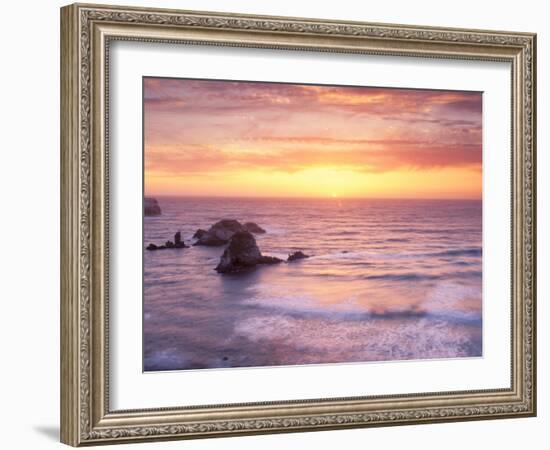 Big Sur at Sunset, California, USA-Gavriel Jecan-Framed Photographic Print