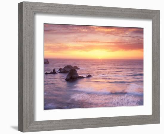 Big Sur at Sunset, California, USA-Gavriel Jecan-Framed Photographic Print