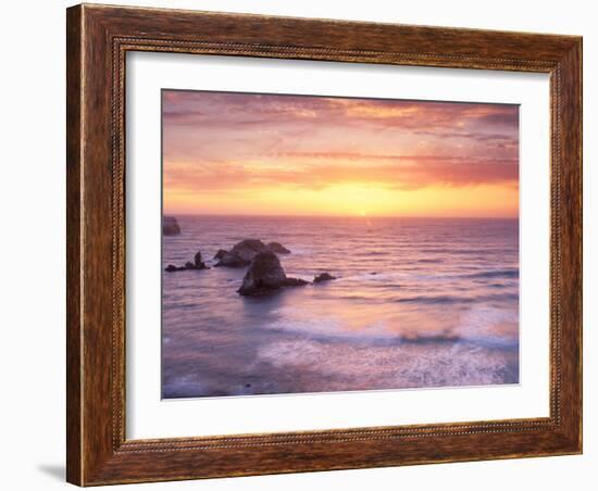 Big Sur at Sunset, California, USA-Gavriel Jecan-Framed Photographic Print