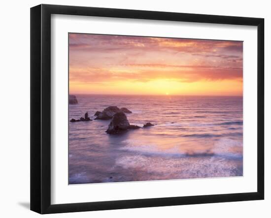 Big Sur at Sunset, California, USA-Gavriel Jecan-Framed Photographic Print