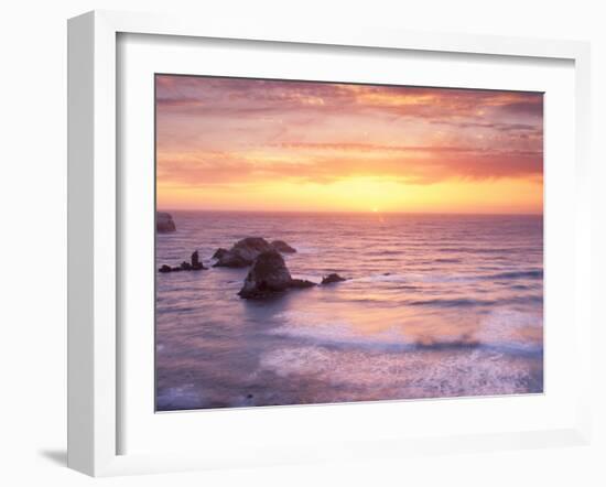 Big Sur at Sunset, California, USA-Gavriel Jecan-Framed Photographic Print