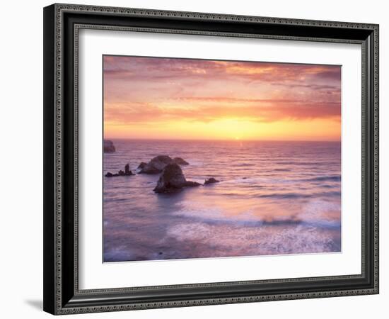 Big Sur at Sunset, California, USA-Gavriel Jecan-Framed Photographic Print