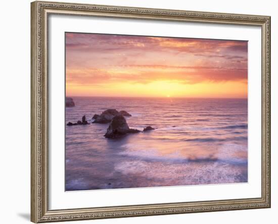 Big Sur at Sunset, California, USA-Gavriel Jecan-Framed Photographic Print